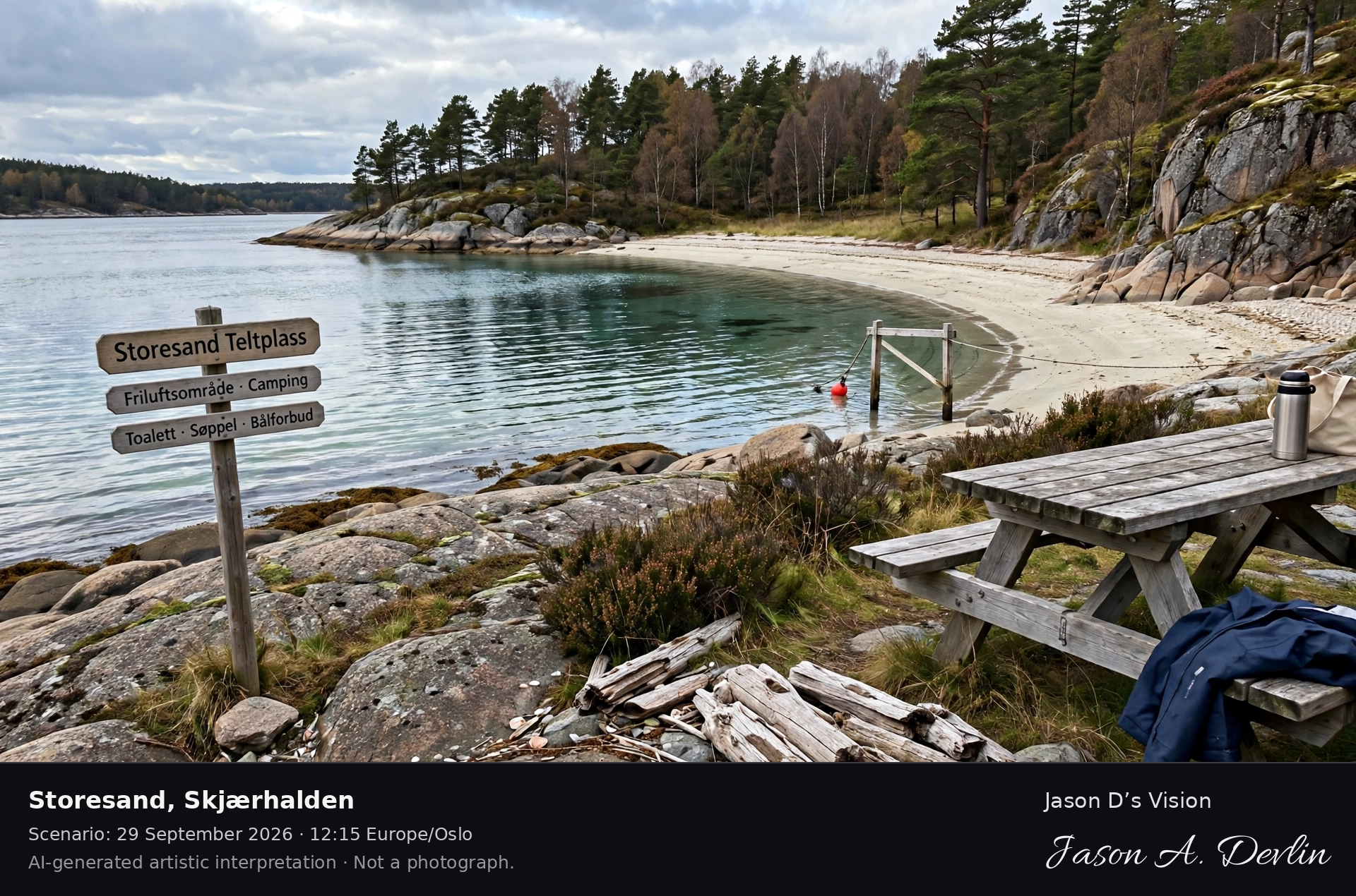Storesand, Skjærhalden